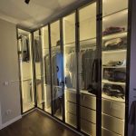 Kahraman Marangoz Gardırop Cam Kapak ışıklı