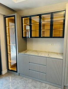 Kahraman Marangoz Mutfak Dolabı Karşısı & Kahve Köşesi Modelleri